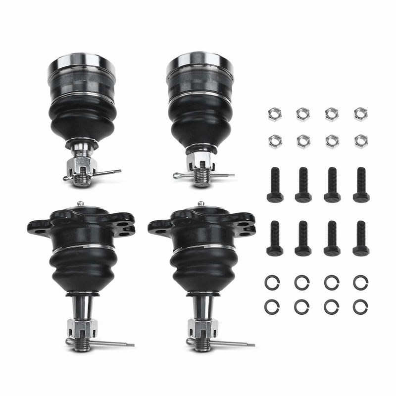 4x Front Lower & Upper Ball Joint for Chevrolet GMC C1500 C2500 1988-2000 Yukon
