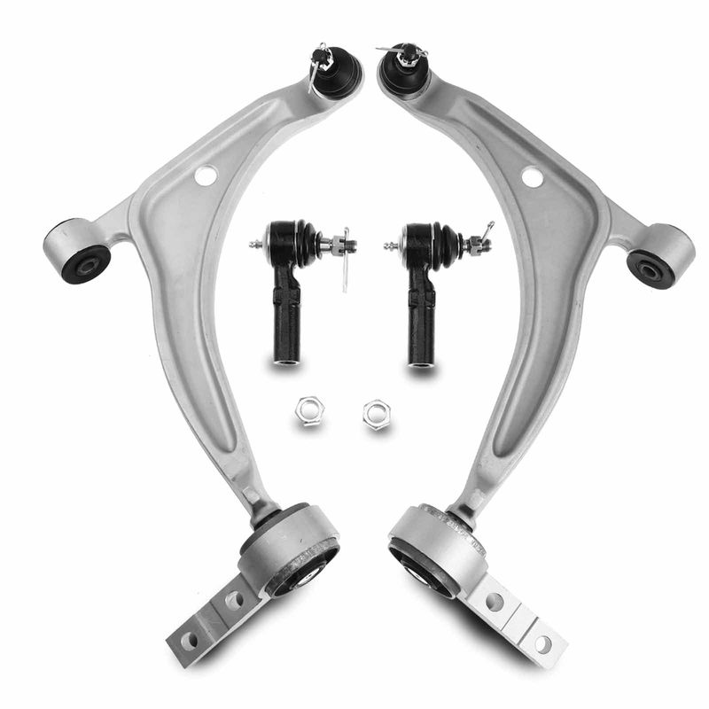 4x Front Control Arm & Ball Joint Assembly Tie Rod End for Nissan Altima Maxima