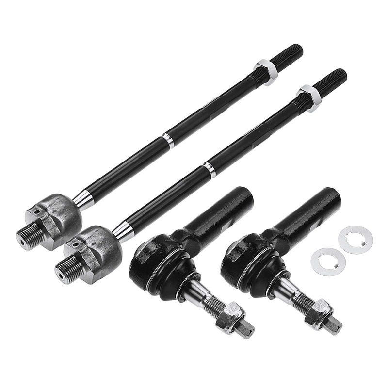 4x Inner & Outer Tie Rod End for Chrysler 300 2005-2010 Dodge Challenger Charger