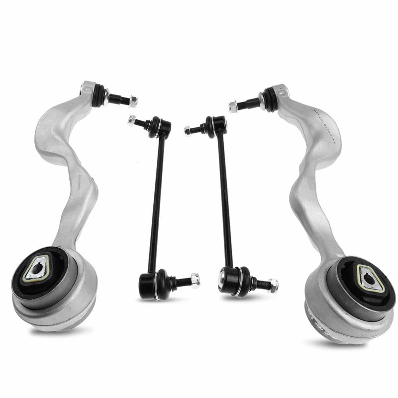 4x Front Control Arm with Ball Joint Sway Bar Link for BMW 128i 135i 323i 325i X1