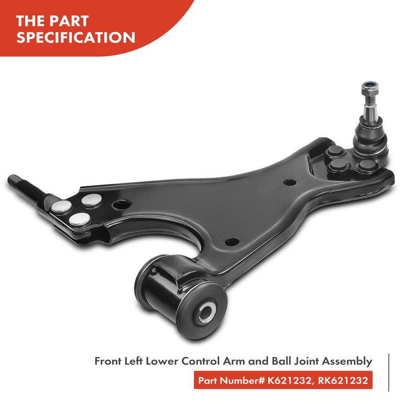 10x Front Control Arm with Ball Joint Tie Rod End Link Kit for Buick Enclave Chevy