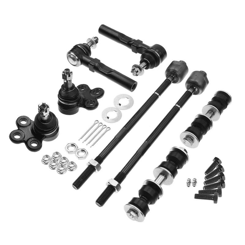 8x Front Tie Rod Ends & Stabilizer Bar End Links for Chevy Buick Pontiac Saturn