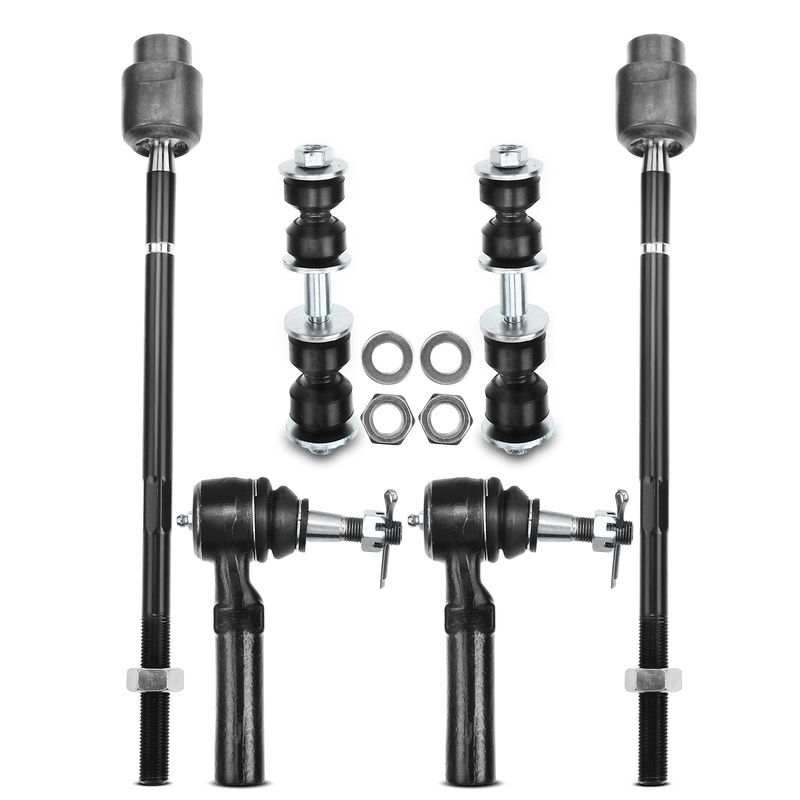 6x Front Sway Bar Link Kit Tie Rod End for Chevrolet Impala Buick Olds Pontiac