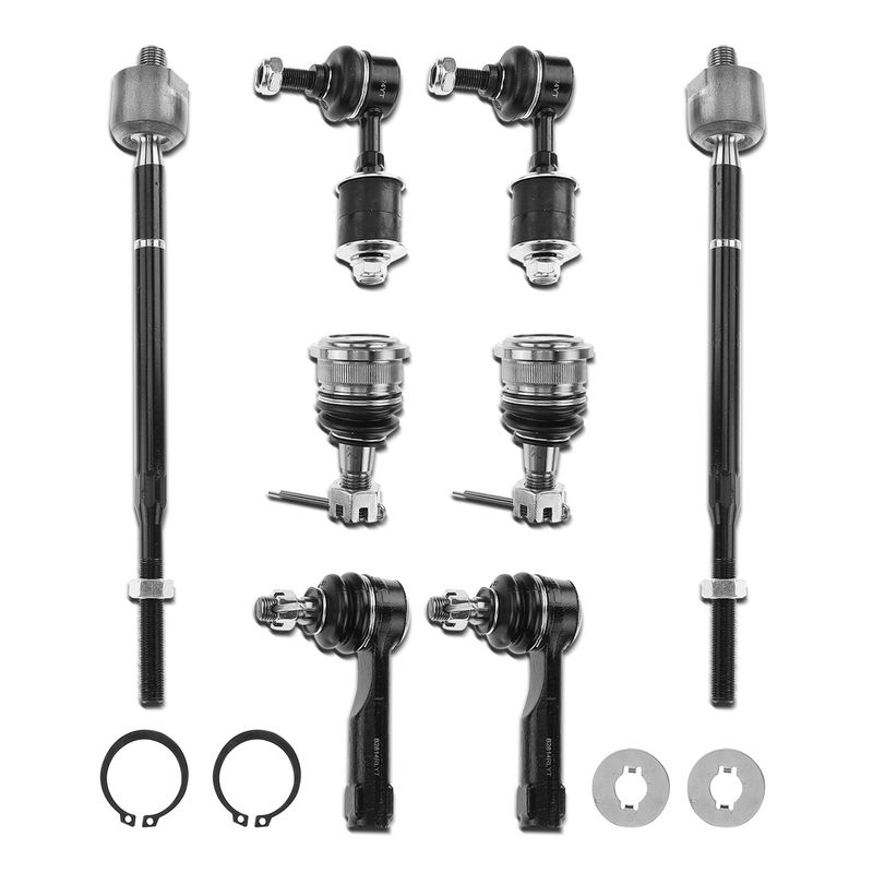 8x Front Stabilizer Sway Bar Link & Ball Joint & Tie Rod End for Nissan Altima