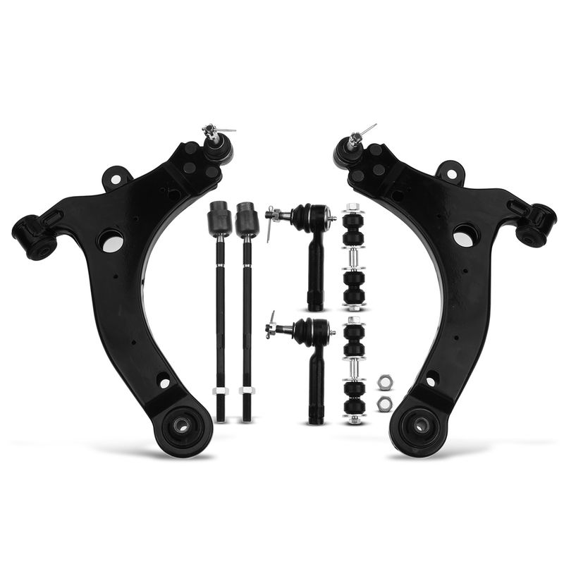 8x Front Control Arm with Ball Joint Sway Bar Link for Chevy Impala 06-13 Pontiac
