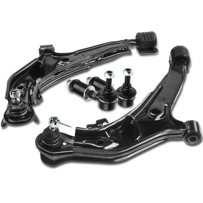 4x Front Control Arm & Ball Joint Assembly Sway Bar Link for Nissan INFINITI I30