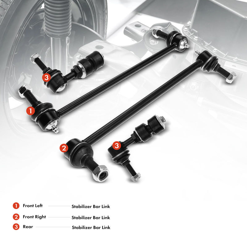 4x Front & Rear Stabilizer Bar Link for Chevy Equinox Pontiac Torrent Saturn Vue