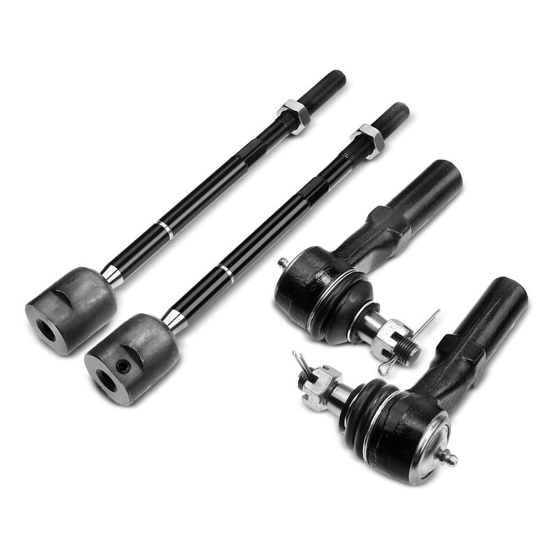 4x Inner & Outer Tie Rod End for Dodge Dakota 1991 1992 1993-1996 RWD Power Rack