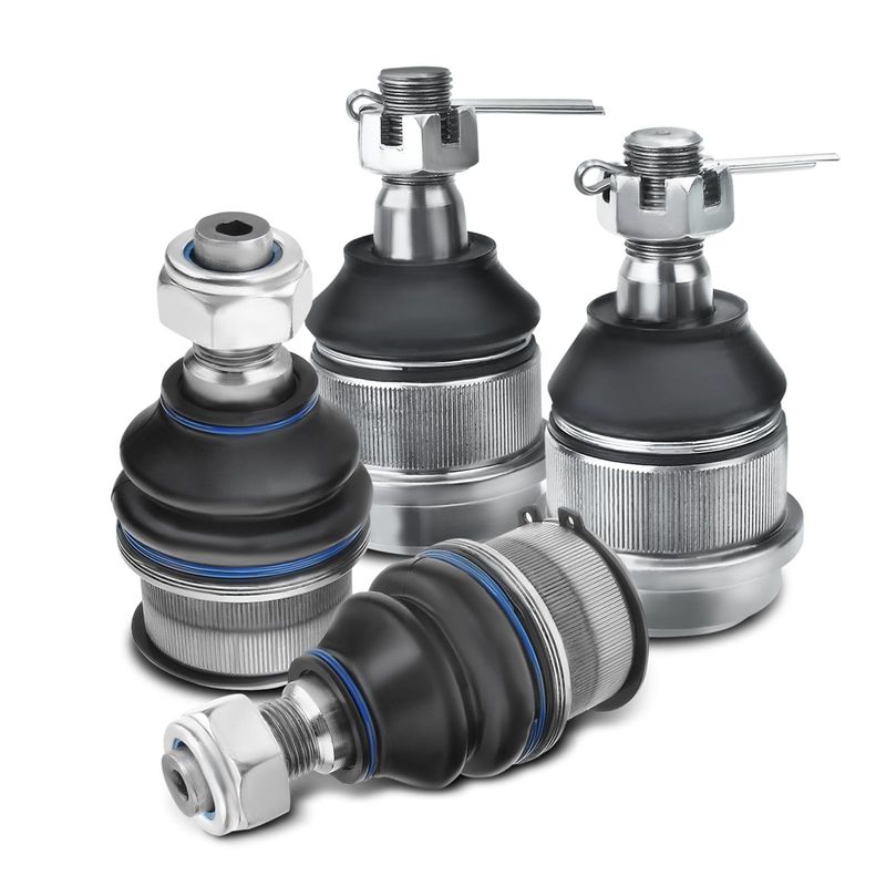 4x Front Lower & Upper Suspension Ball Joints for Dodge Ram 2500 3500 2000-2002
