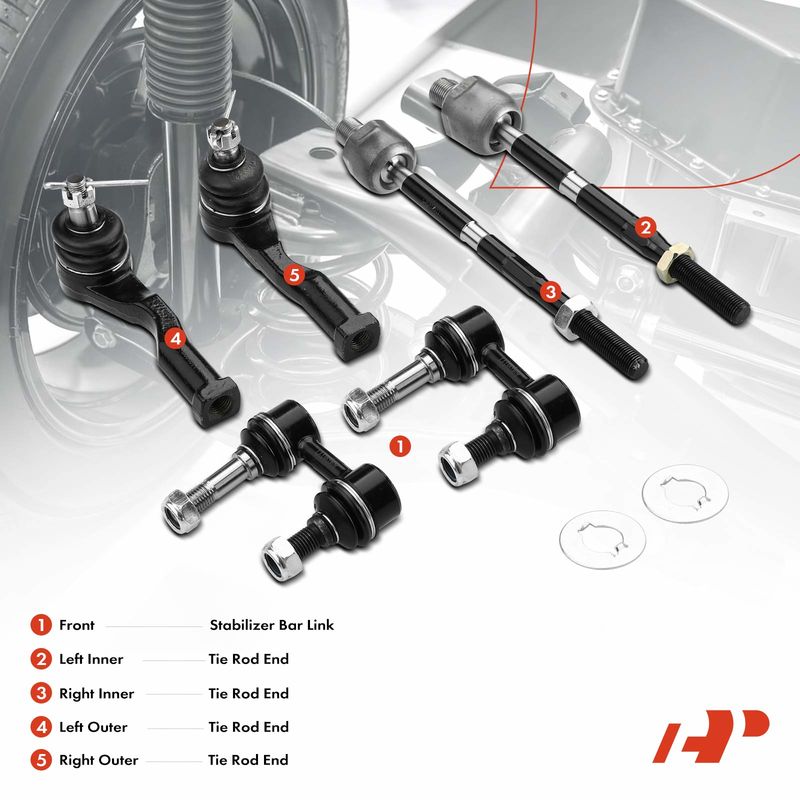 6x Front Stabilizer Bar Link with Ball Joint for Kia Sedona 2002 2003 2004 2005