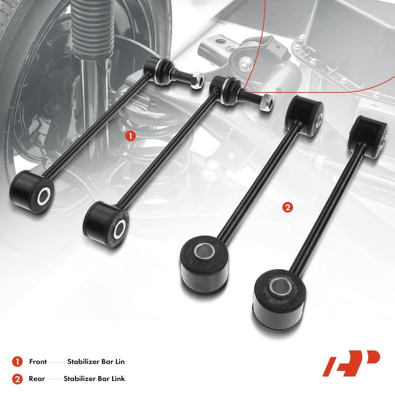 4x Front & Rear Sway Bar Link for Jeep Commander 2006-2010 Grand Cherokee 05-10
