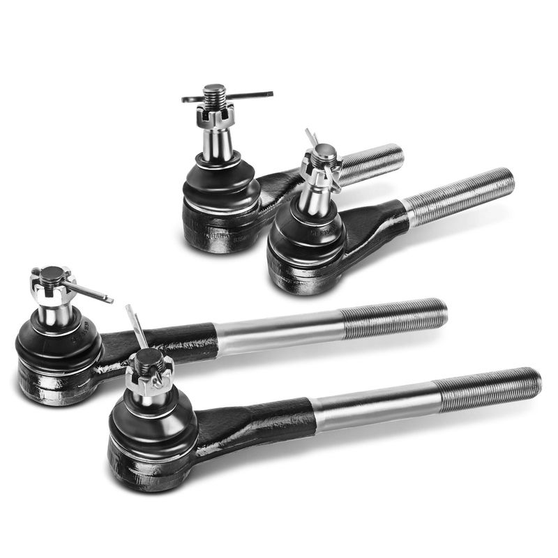 4x Inner & Outer Tie Rod Ends for Dodge Ram 1500 Ram 2500 Ram 3500 2000-2002 RWD
