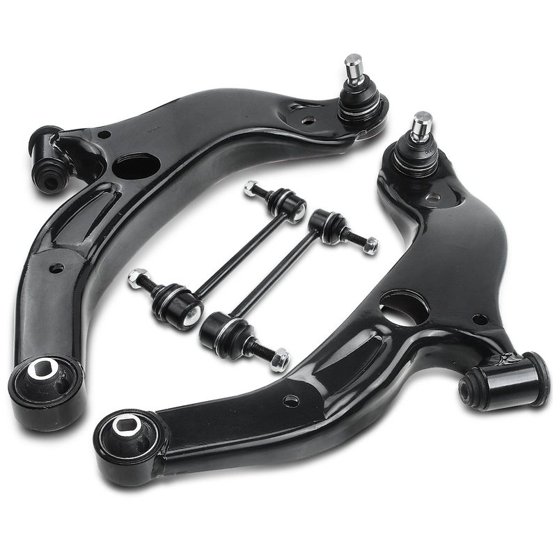 4x Front Lower Control Arm & Rear Sway Bar Link for Mazda Protege 01-03 Protege5