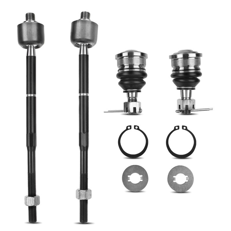 4x Front Lower Ball Joint Inner Tie Rod End Kit for Nissan 200SX Sentra 95-99
