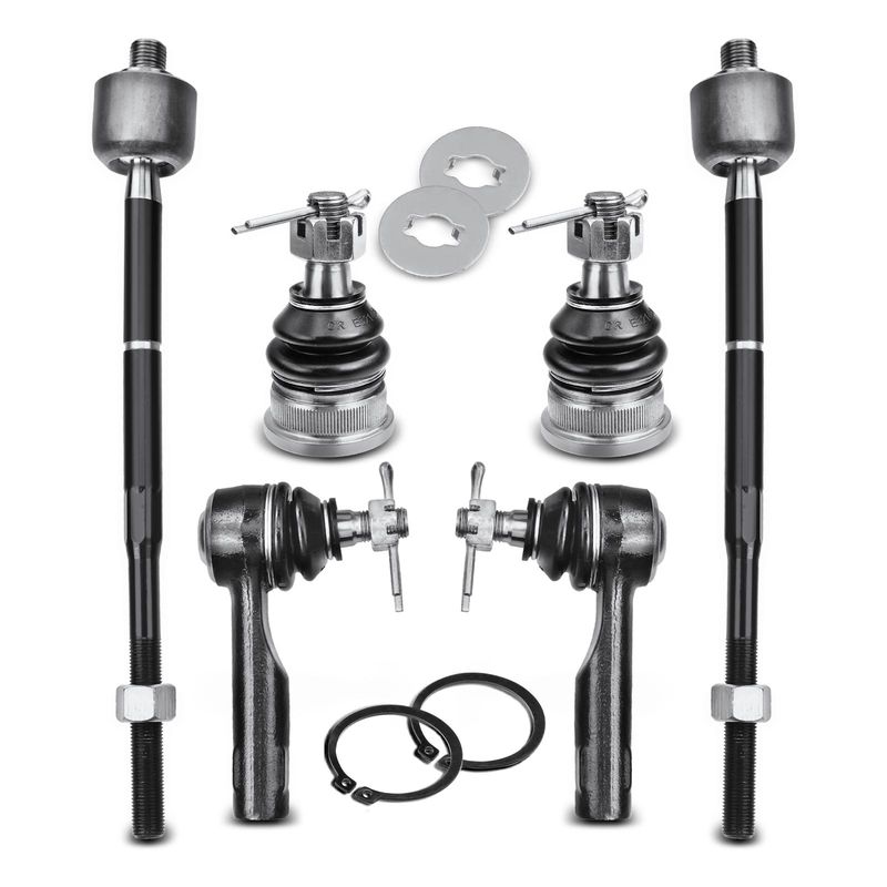 6x Inner & Outer Tie Rod End & Front Lower Ball Joint Kit for Nissan 200SX