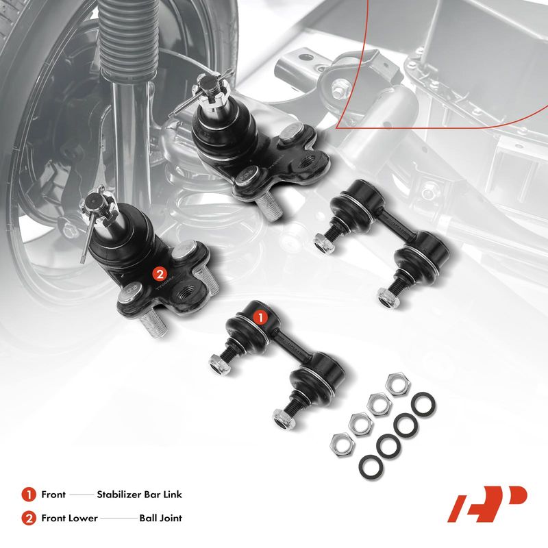 4x Front Sway Bar Link & Ball Joint for Toyota Camry 92-96 Avalon Lexus ES300