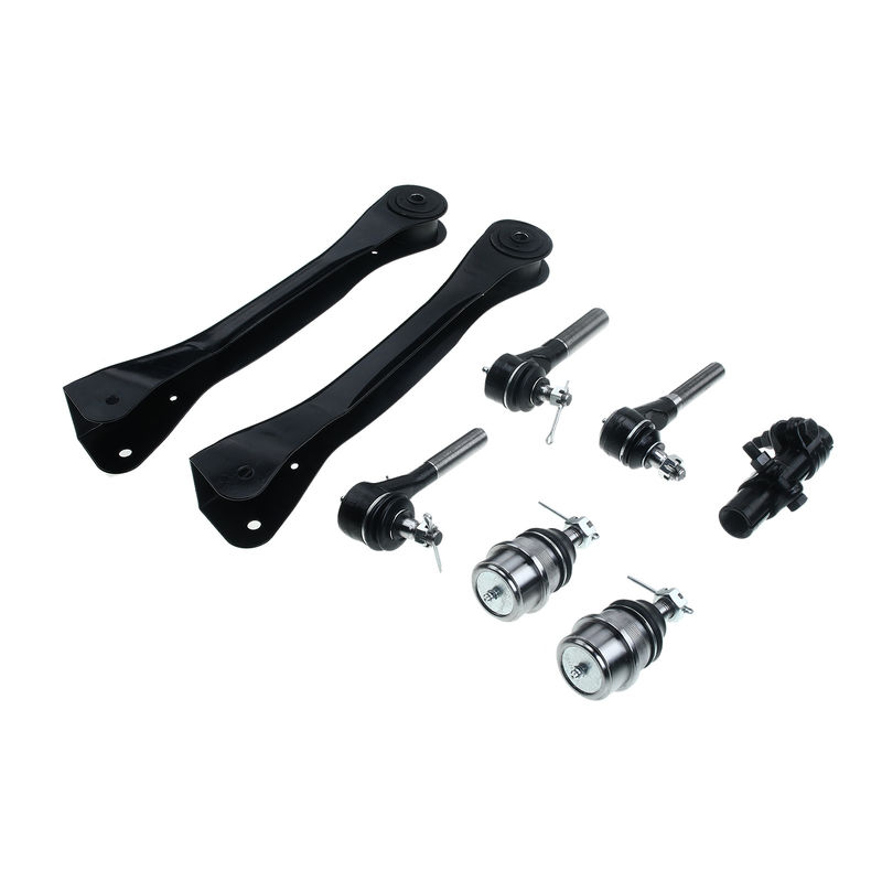 8x Front Upper Control Arm with Ball Joint Tie Rod End for Jeep Cherokee Wrangler