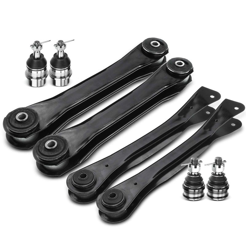 8x Front Lower & Upper Control Arm with Ball Joint for Jeep Grand Cherokee 93-98