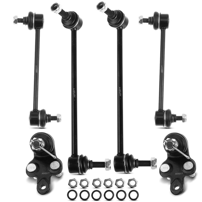 6x Front & Rear Sway Bar Link & Ball Joint for Toyota Avalon Camry Solara Lexus