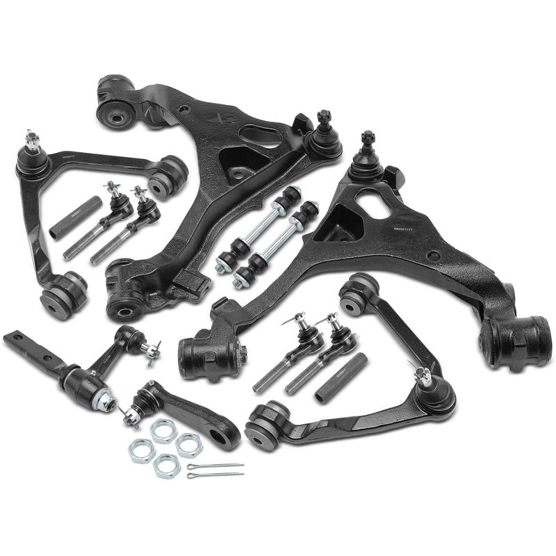 14x Control Arm & Idler & Pitman Arm & Tie Rod End for Ford F-150 F-250
