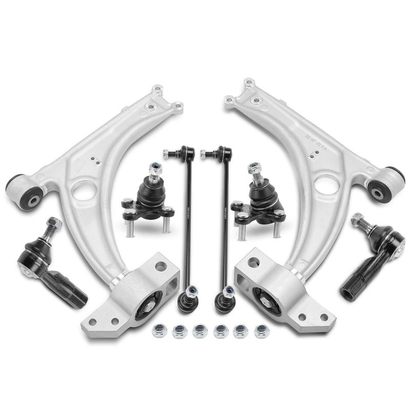 8x Control Arm & Sway Bar Link & Tie Rod End & Ball Joint for VW CC Passat
