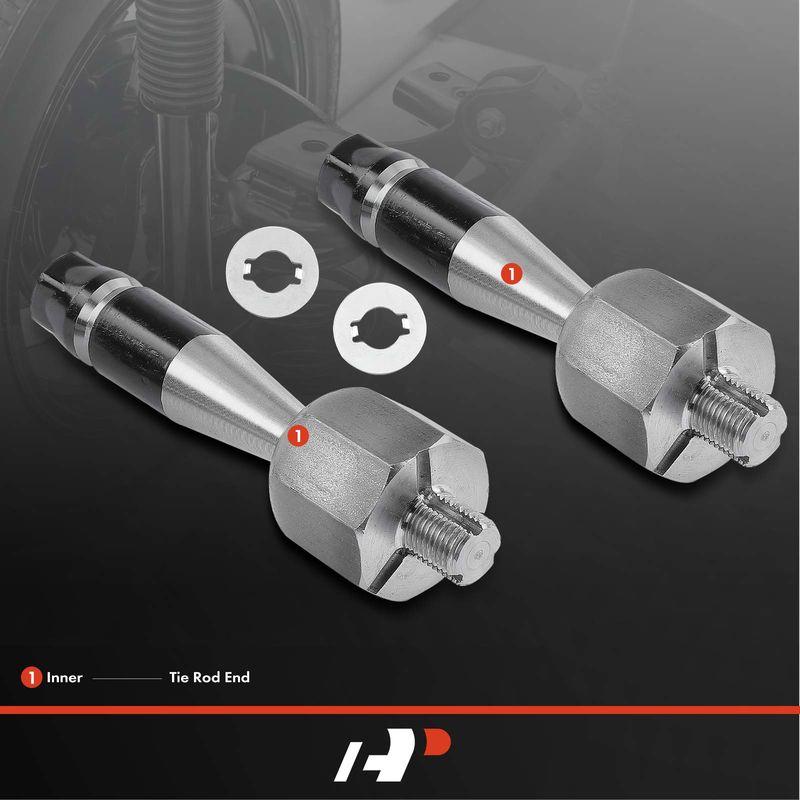 2x Inner Tie Rod End for Audi A8 Quattro 2004-2010 S8 2007-2009