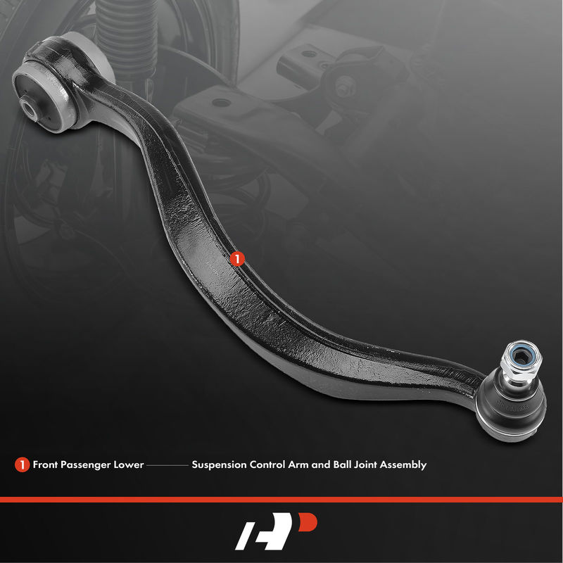 Front Right Lower Rearward Control Arm with Ball Joint for Ford Fusion Lincoln