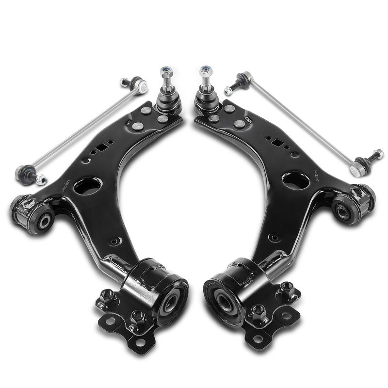 4x Front Control Arm with Ball Joint Stabilizer Bar Link for Volvo C30 C70 S40