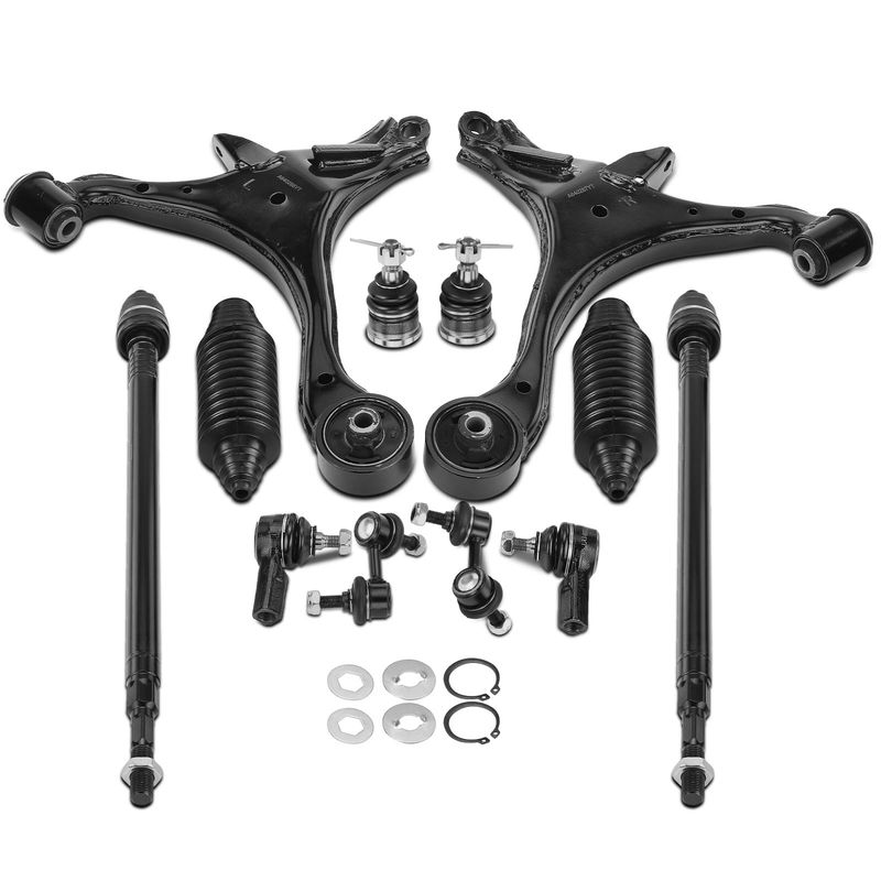 12x Control Arm wieh Ball Joint & Sway Bar End Link & Tie Rod for Honda Civic