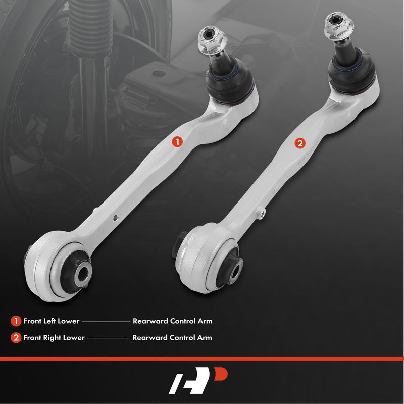 2x Front Lower Rearward Control Arm with Ball Joint for Cadillac ATS 13-19 RWD