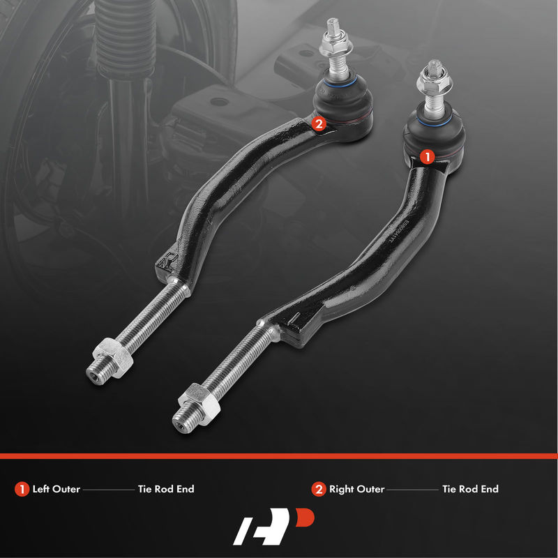 2x Outer Steering Tie Rod End for Cadillac CTS 2008-2014 2.0L 3.0L 3.6L