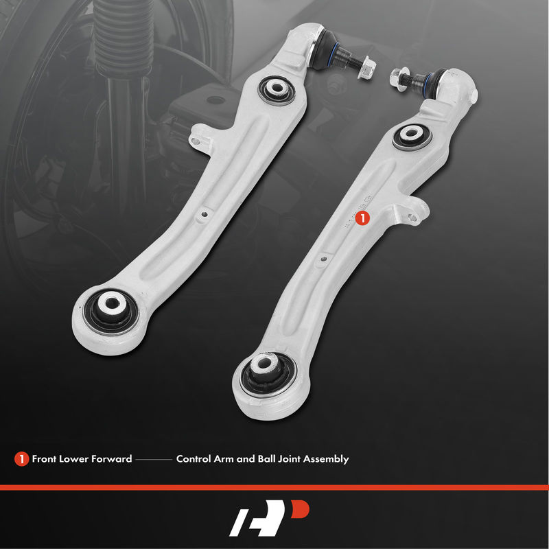 2x Front Lower Forward Control Arm & Ball Joint Assembly for Audi A8 Quattro S8