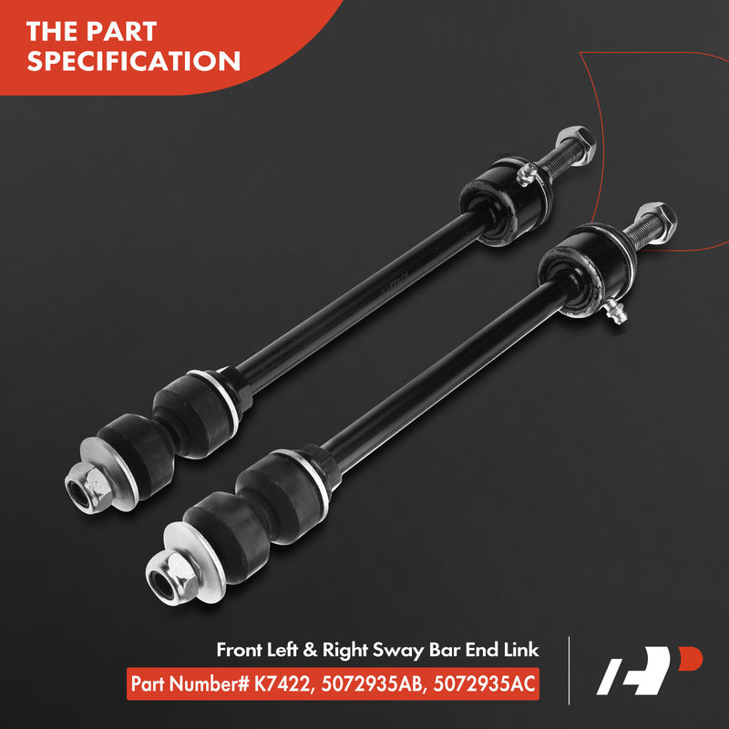 2x Front Stabilizer Bar End Link for Dodge Ram 1500 2002 2003 2004 2005 4WD
