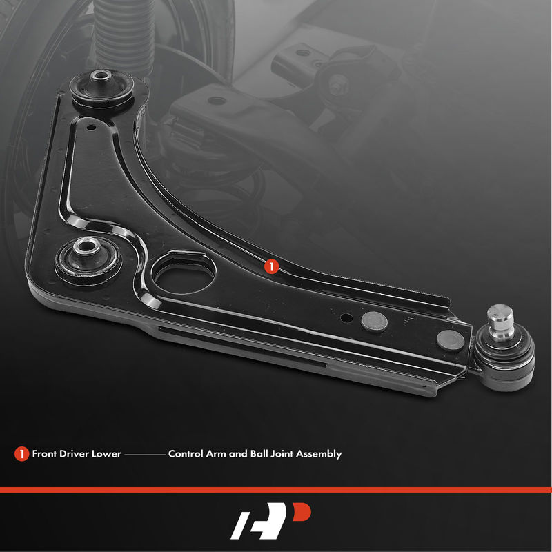 Front Left Lower Control Arm with Ball Joint for Ford Escort Mercury Tracer 91-96