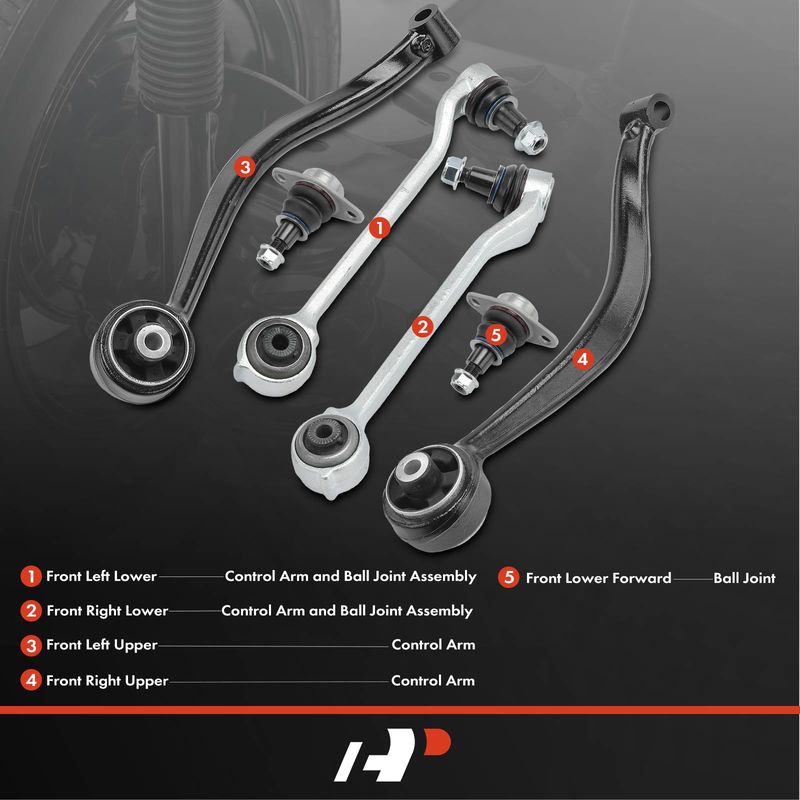 6x Control Arm and Ball Joint Assembly for BMW X3 2011-2017 X4 2015-2018