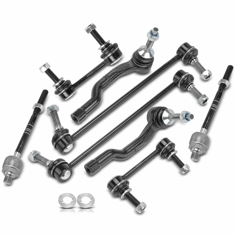 8x Tie Rod End & Stabilizer Bar Link for Ford Edge 2015-2021 Fusion Lincoln MKZ