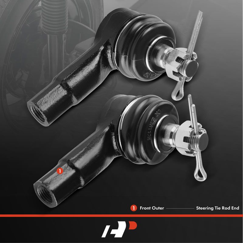 2x Front Outer Steering Tie Rod End for Suzuki Esteem 1995-2002 Swift 1996-1997