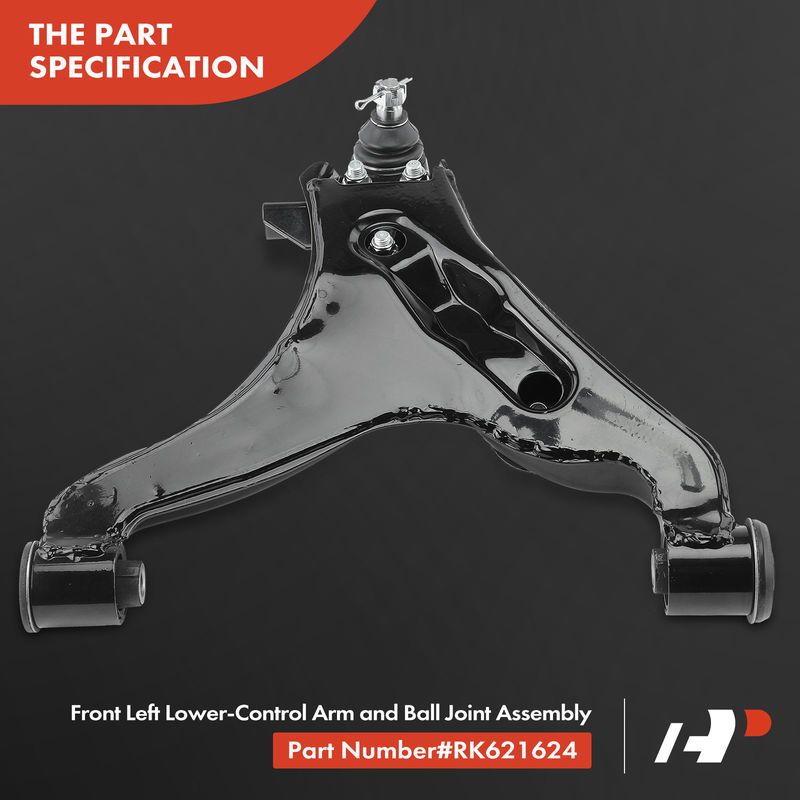 Front Left Lower Control Arm with Ball Joint for Mitsubishi Montero 2001-2006