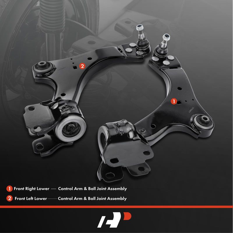 2x Front Lower Control Arm with Ball Joint for Volvo S60 S80 V60 V70