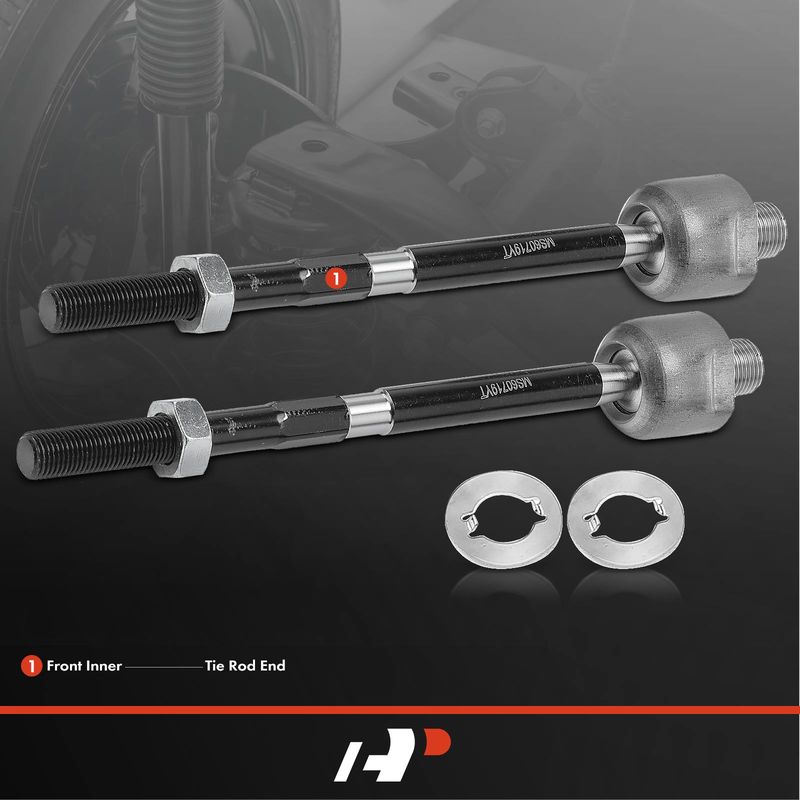 2x Front Inner Tie Rod End for Honda Insight 2010-2014 L4 1.3L