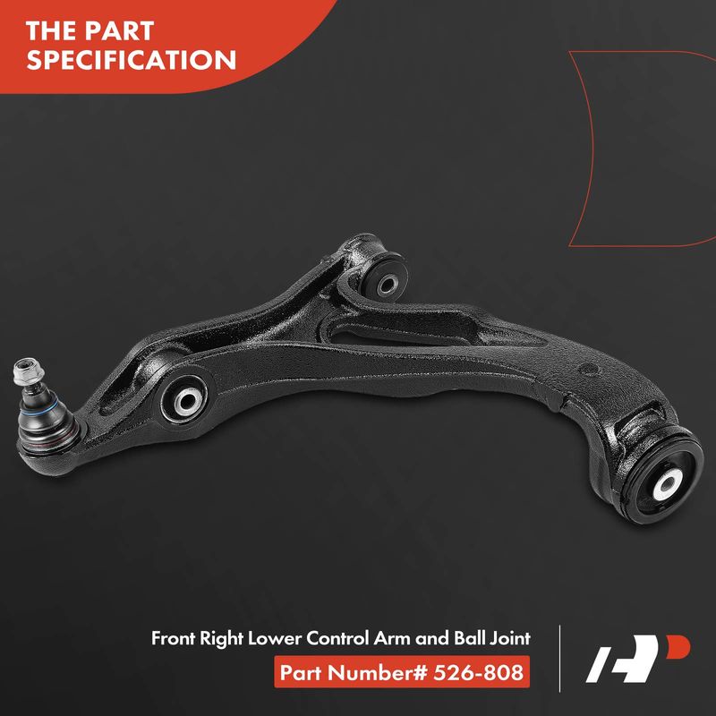 Front Right Lower Control Arm & Ball Joint Assembly for Porsche Cayenne VW