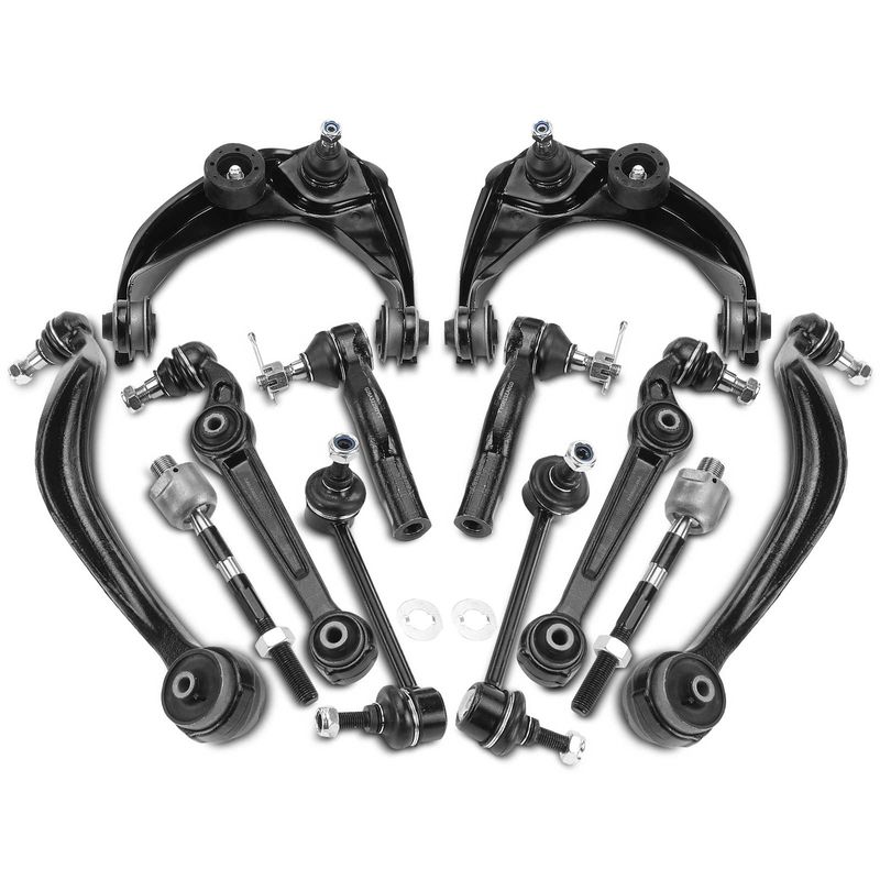 12x Control Arm with Ball Joint Sway Bar Link Tie Rod End for Mazda 6 2003-2007