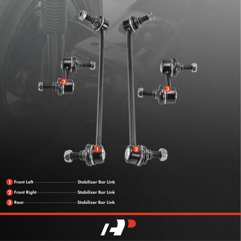 4x Front & Rear Stabilizer Sway Bar End Link for Hyundai Entourage Kia Sedona