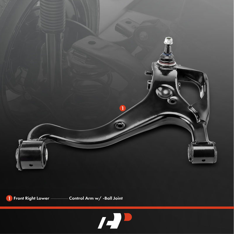 Front Right Lower Control Arm with Ball Joint for Land Rover LR3 2005-2009
