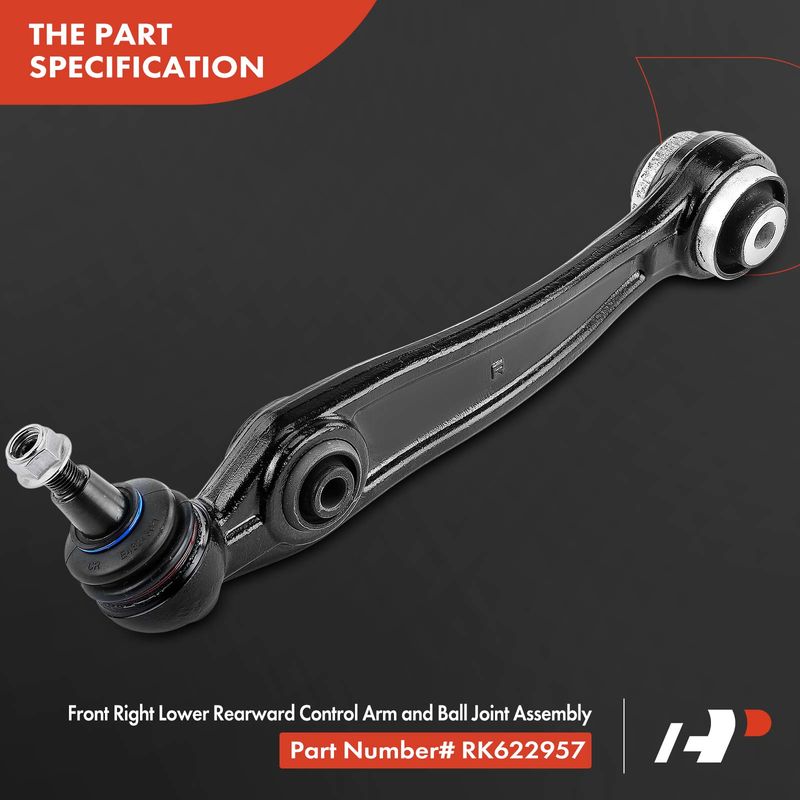 Front Right Lower Rearward Control Arm & Ball Joint Assembly for BMW X5 14-18