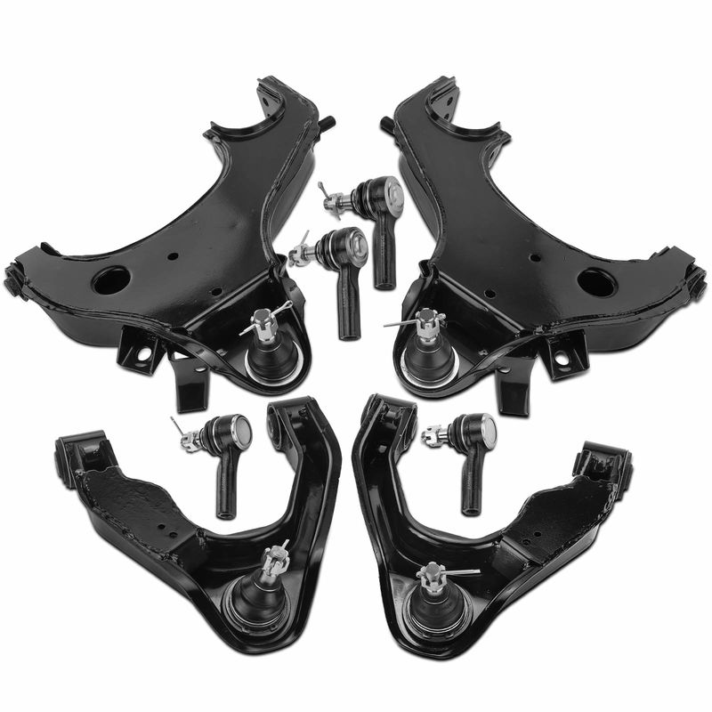 8x Control Arm with Ball Joint & Tie Rod End for Nissan Xterra Frontier