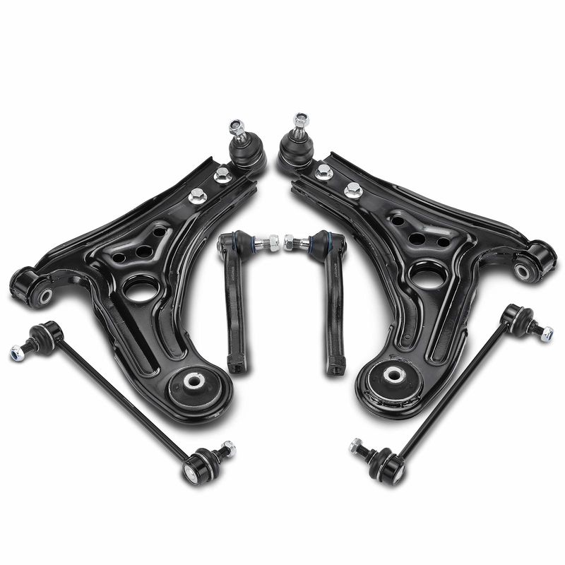 6x Control Arm & Stabilizer Bar Link & Tie Rod End for Chevrolet Aveo Pontiac