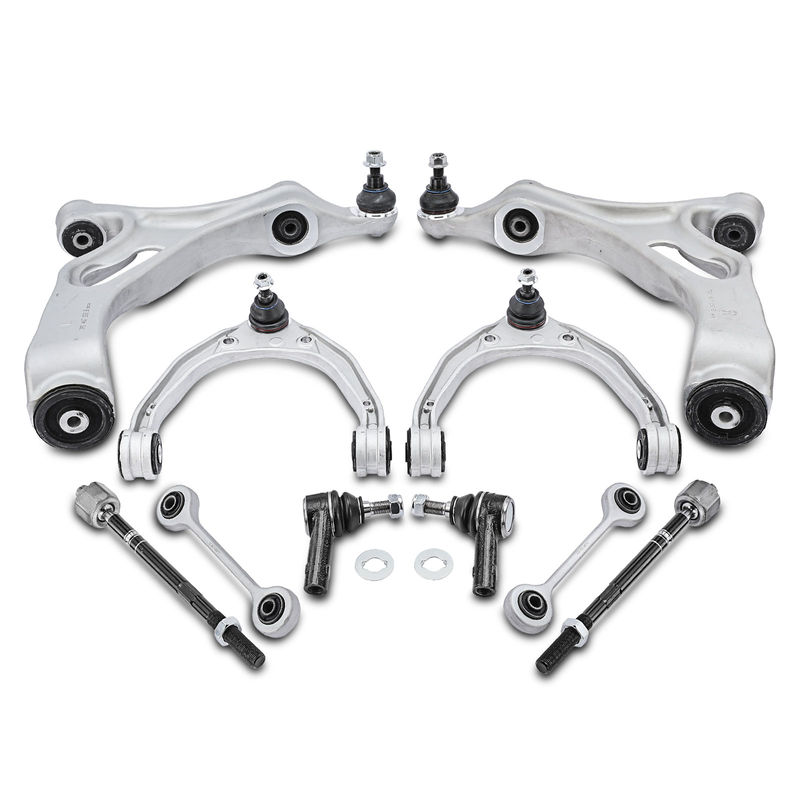 10x Control Arm with Ball Joint Sway Bar Link Tie Rod End for Audi Q7 07-15