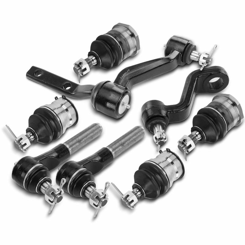 8x Ball Joint & Tie Rod End & Idler & Pitman Arm for Dodge Dakota 91-96 4WD