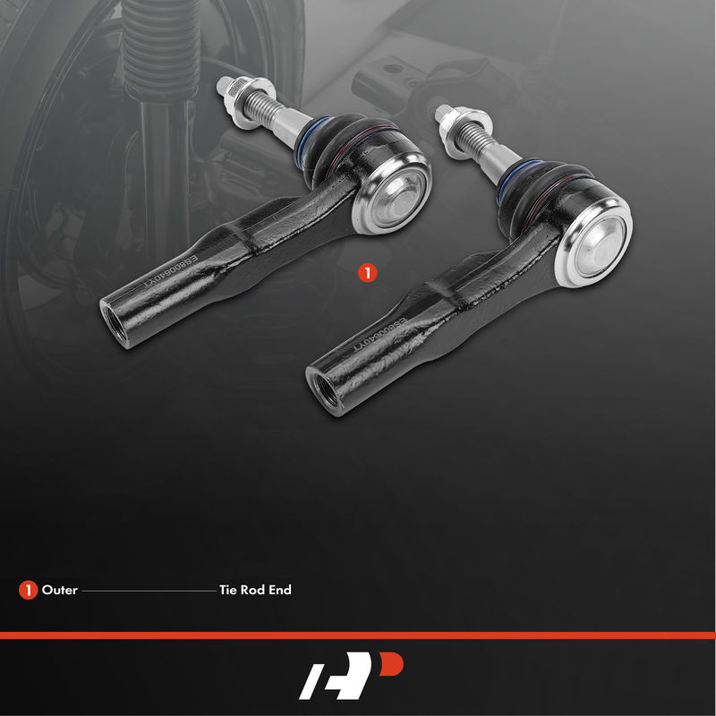 2x Outer Tie Rod End for Cadillac SRX 10-16 Chevrolet Equinox GMC Terrain 10-17